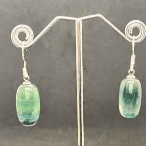 Blau/grüner Fluorit, 925er Silber
