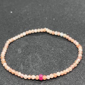 Sonnenstein / Rubin Armband